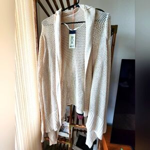 NWT Roxy Holloway Love Waterfall Cardigan Size M